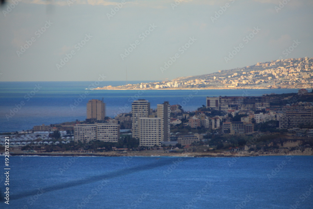 le littoral libanais près de Beyrouth
