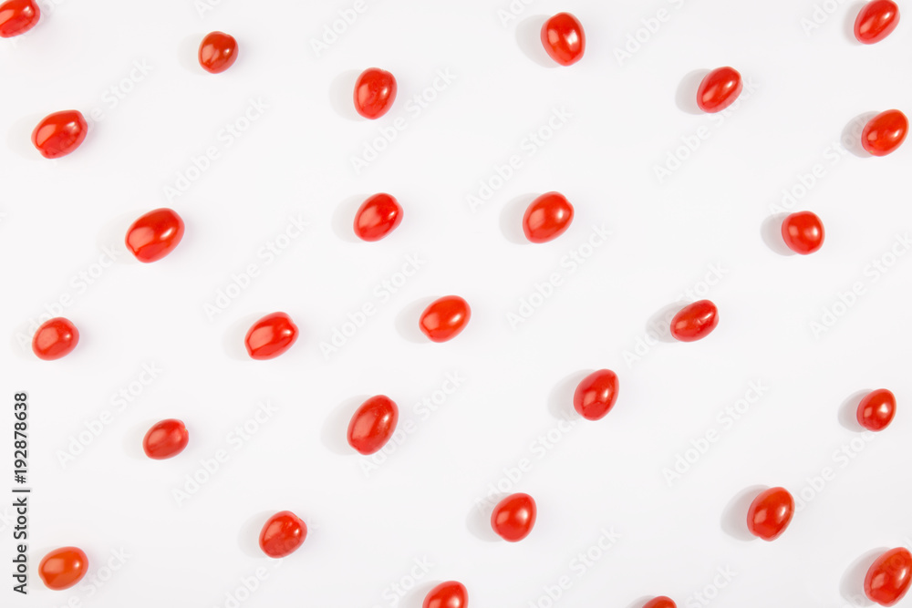 Background with tiny ripe tomatoes