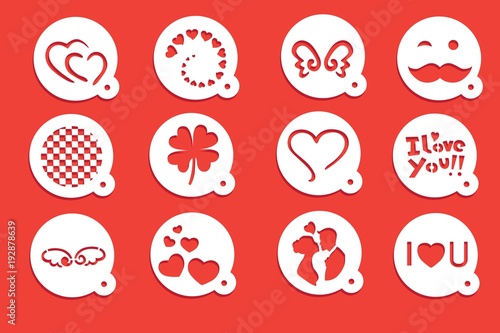 Love Stencils for coffee