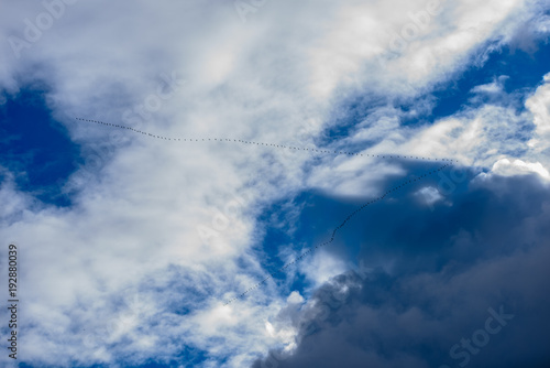 blue sky woth clouds closeup