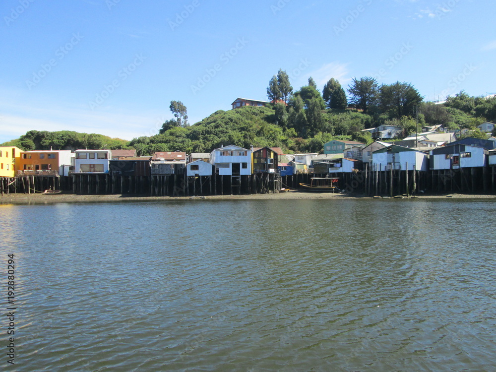 Palafitos en Isla de Chiloe - Chile Palafitos en Isla de Chiloe - Chile