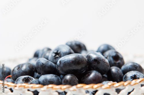 Fresh blueberries background