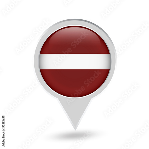 Free Download Latvia Flag Round Pin Icon - GFXLoad