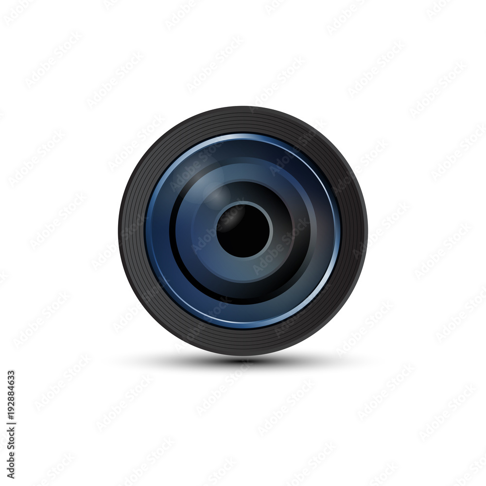 Camera photo lens, Camera objective. vector illustration. Camera photo lens, Camera objective. vector illustration.