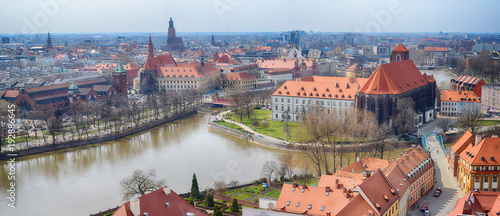 Wroclaw, Panorama, Wyspa Piasek