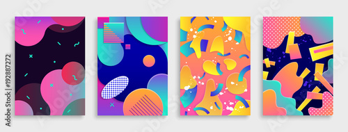 Modern abstract covers set.