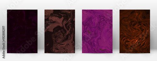 Abstract cover. Modern design template. Admirable suminagashi marble. Minimalistic hipster flyer design. Immaculate trendy abstract cover. Vector illustration.