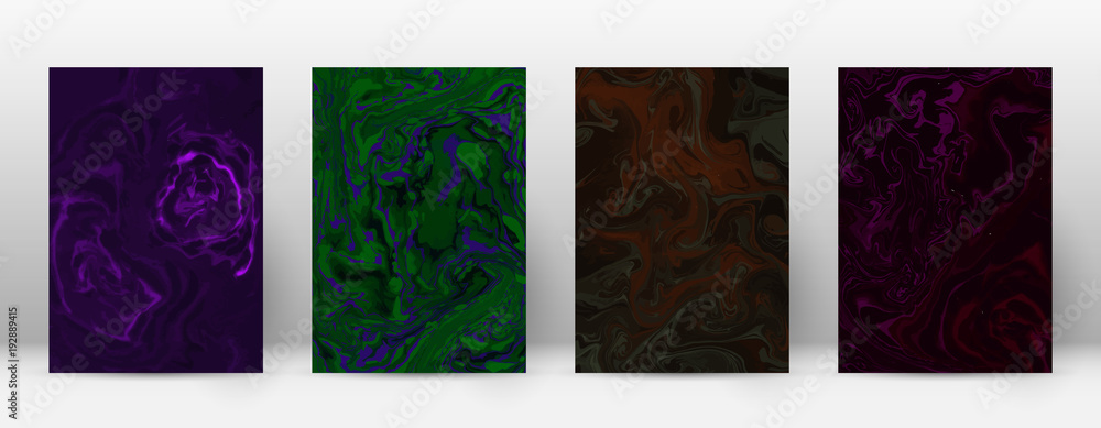 Abstract cover. Modern design template. Actual suminagashi marble. Minimalistic hipster flyer design. Likable trendy abstract cover. Vector illustration.