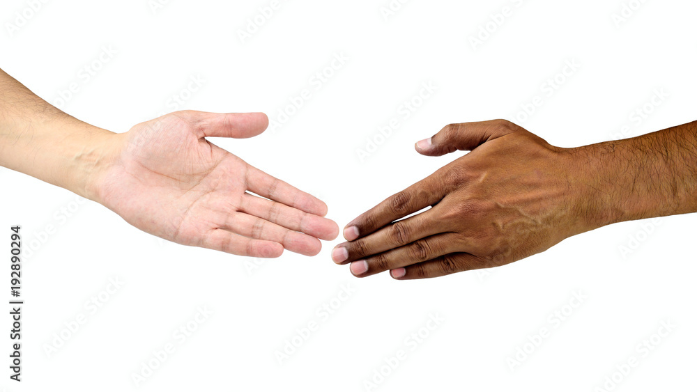 multiracial friendship of two men
