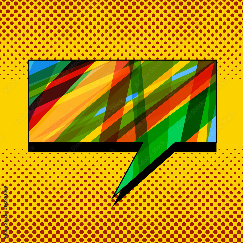 Naklejka premium Comic light template