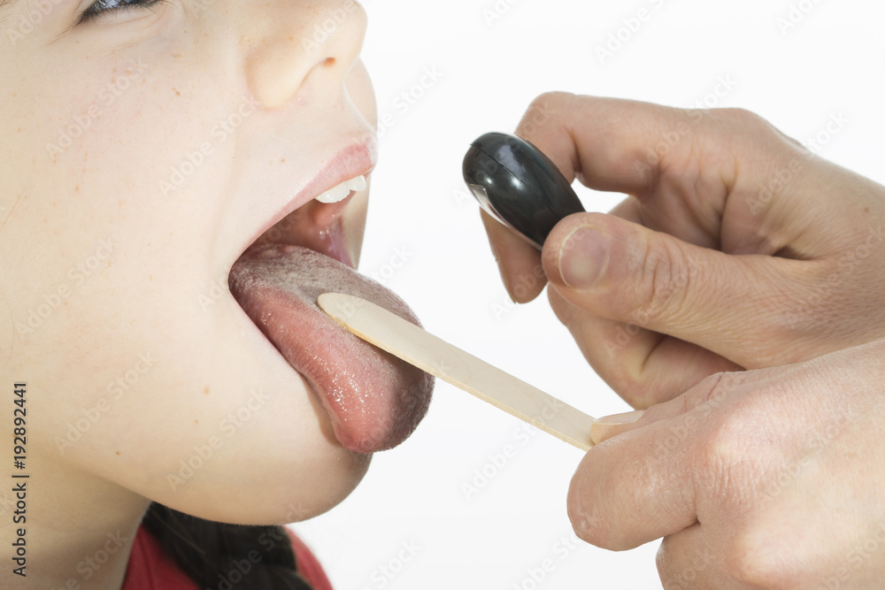 tongue depressor Stock Photo