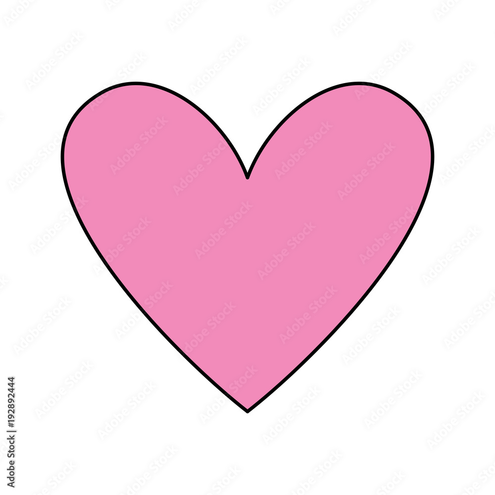 love heart romance passion feeling vector illustration