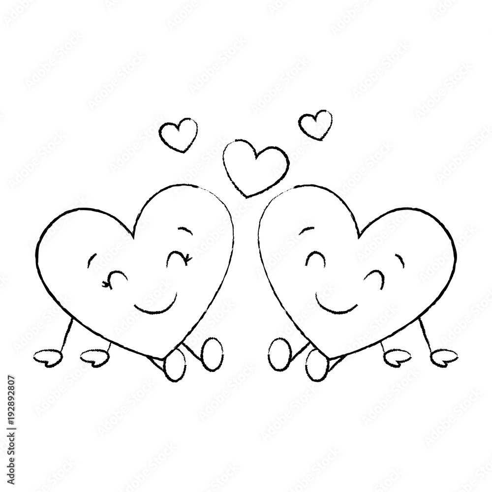 Romantic couple sketch Stock Photos, Royalty Free Romantic couple