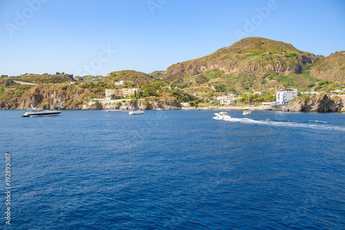 Lipari Island seen from the sea