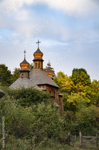ancient orthodox church, wooden architecture