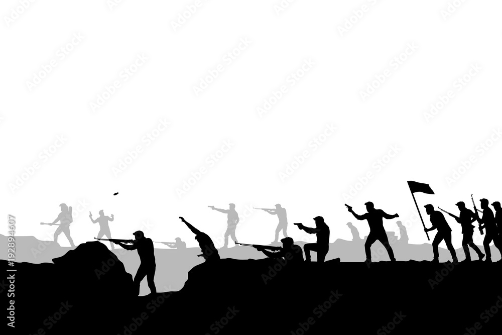 war attacking picture silhouette war attacking picture silhouette