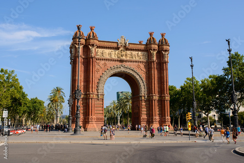 Arc de Triomphe in Barcelona, Spain.