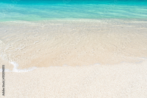 Beautiful marine view on caribbean sea coast line, Antigua