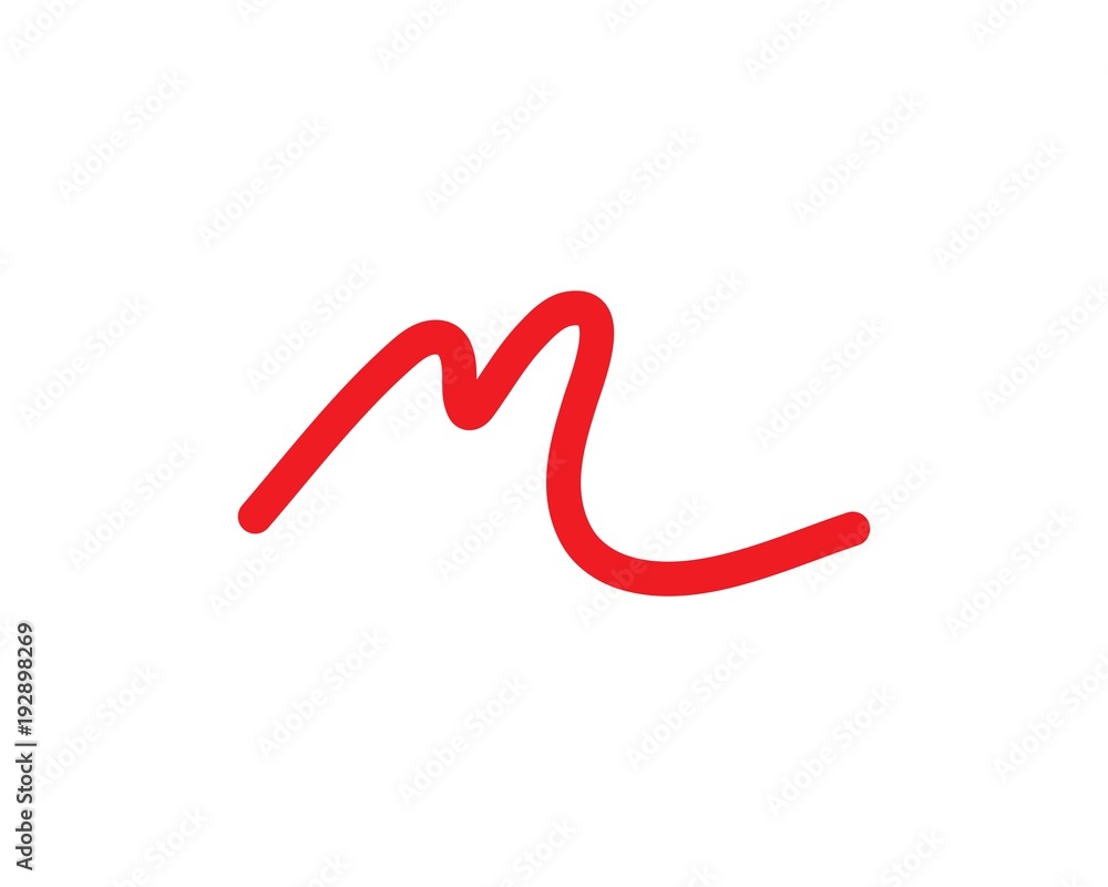 M Letter Logo Template