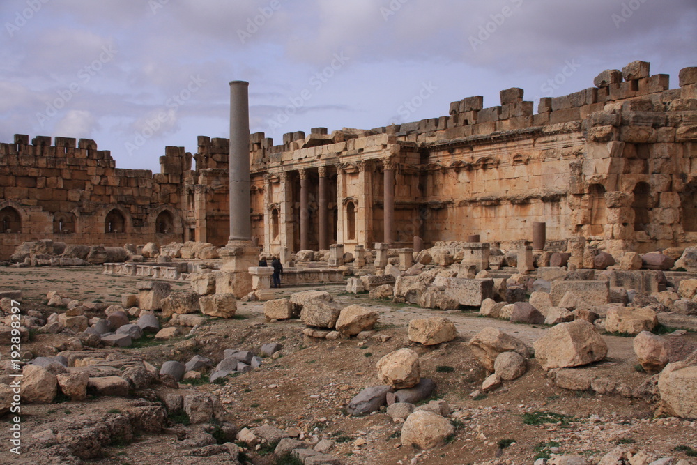 les ruines du temple de Jupiter à Baalbek