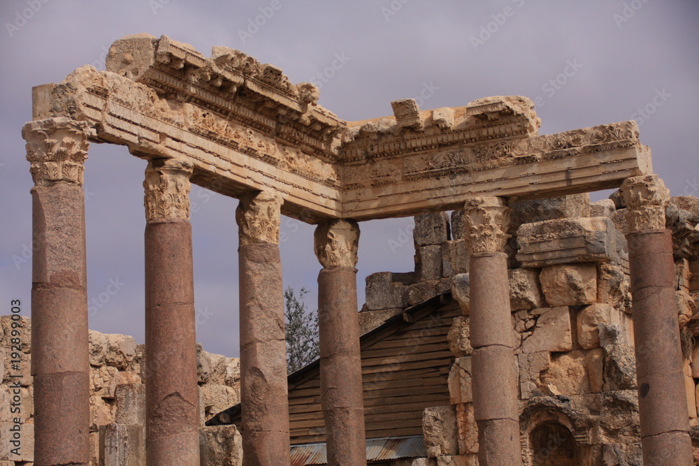 colonnes du temple de Jupiter à Baalbek