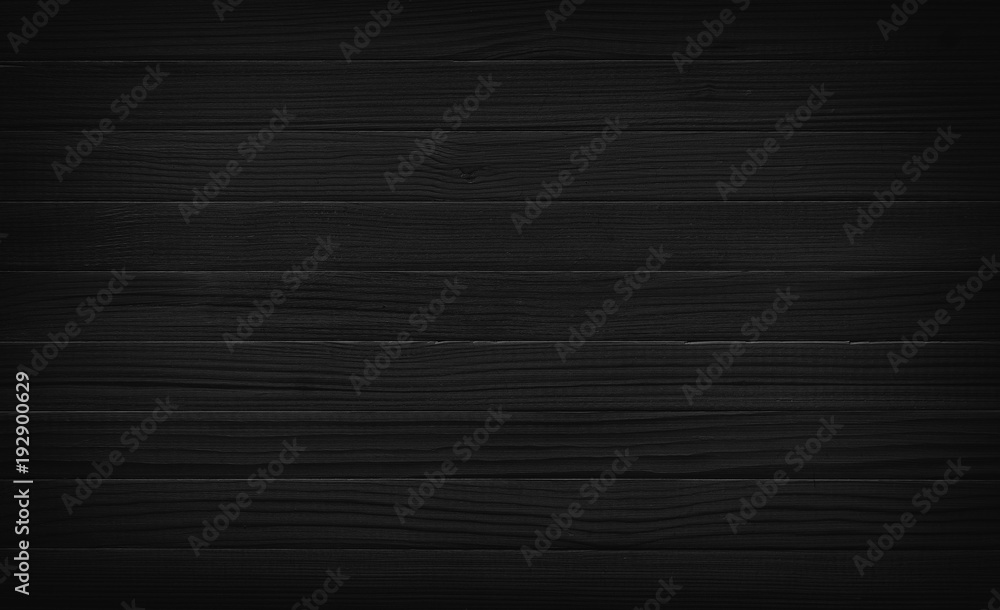 Obraz premium Czarna drewniana deska tekstura