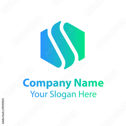 Free Download Abstract logo design in gradient color style on white background, Abstract graphic icon, logo design template, symbol for company - GFXLoad
