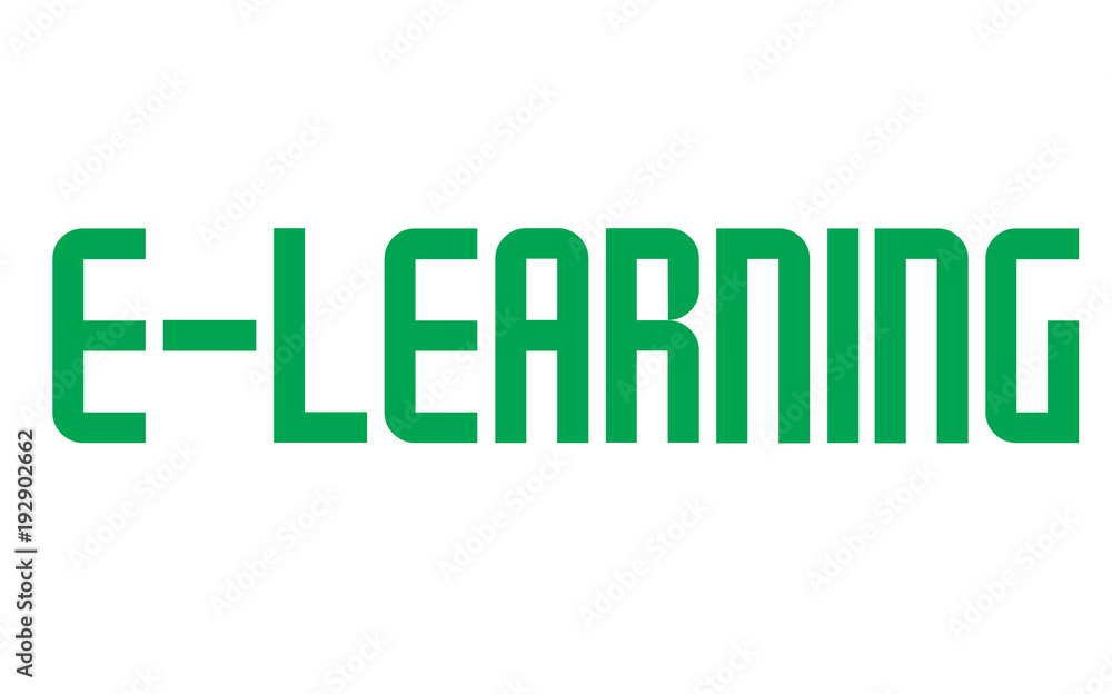 E-Learning stamp. Typographic label, stamp or logo E-Learning stamp. Typographic label, stamp or logo