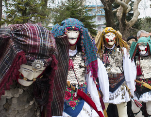 Keuken achterwand Carnaval Genitsari en Boules dans Naoussa  © silalena