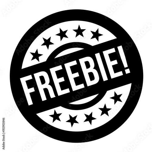 FREEBIE stamp. Typographic sign, stamp or logo