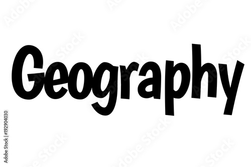 Geography stamp. Typographic sign, stamp or logo