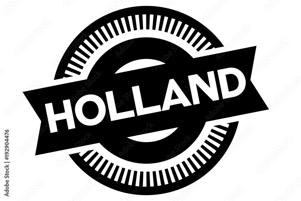Holland typographic stamp. Typographic sign, badge or logo Holland typographic stamp. Typographic sign, badge or logo