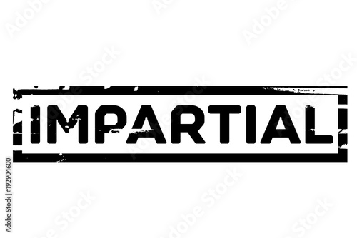 Canvas Print Impartial	 typographic stamp. Typographic sign, badge or logo