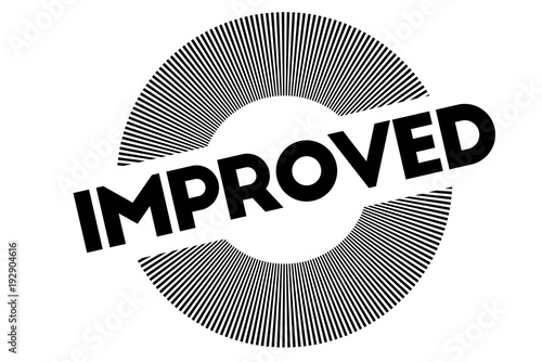 Improved	 typographic stamp. Typographic sign, badge or logo