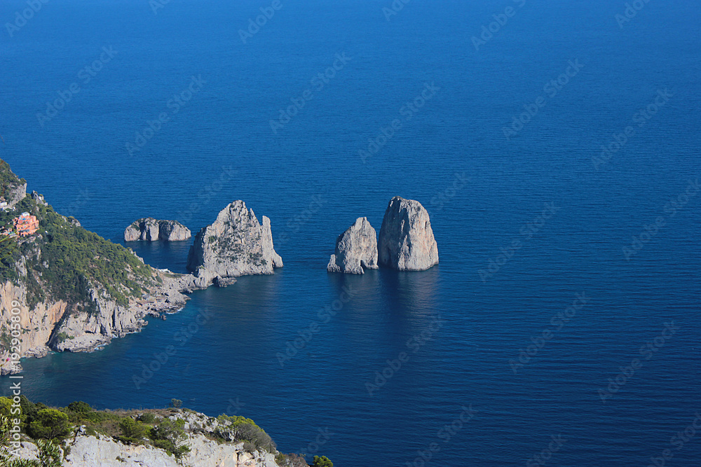 Meditarrarean Sea view with rocks