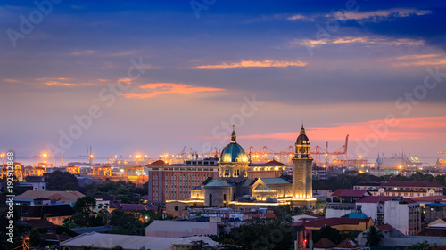 Manila Cathedral during sunset, Intramuros, Manila
