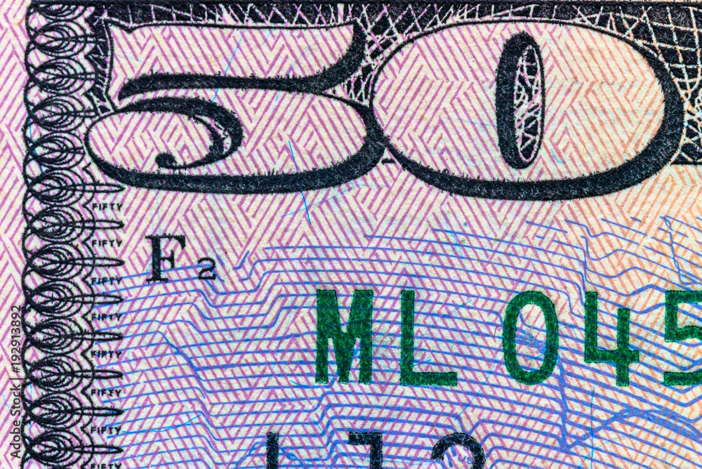 fragment of a bill fifty dollars fragment of a bill fifty dollars