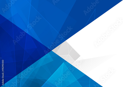 Abstract geometrical and blue with triangle background. illustration vector d...