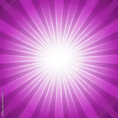 Bright Purple abstract background with star burst concept