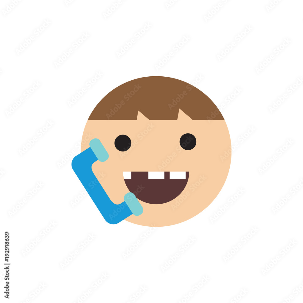 Fototapeta premium Call Kids Logo icon Design