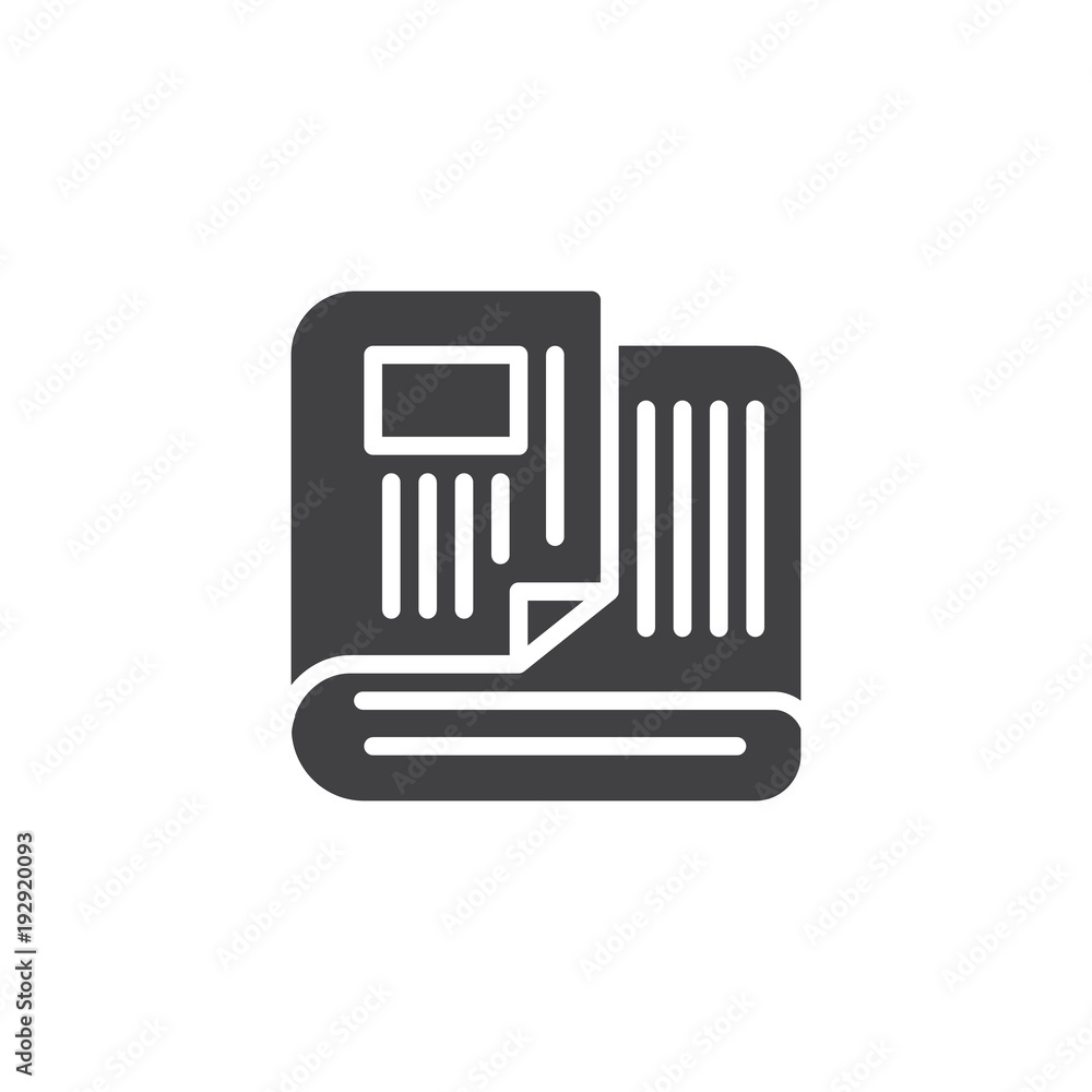 Newspaper vector icon. filled flat sign for mobile concept and web design. News simple solid icon. Symbol, logo illustration. Pixel perfect vector graphics Newspaper vector icon. filled flat sign for mobile concept and web design. News simple solid icon. Symbol, logo illustration. Pixel perfect vector graphics