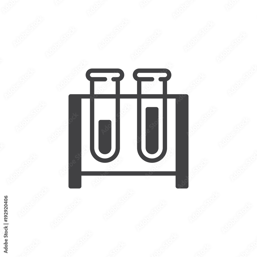Test tubes vector icon. filled flat sign for mobile concept and web design. Chemistry simple solid icon. Symbol, logo illustration. Pixel perfect vector graphics Test tubes vector icon. filled flat sign for mobile concept and web design. Chemistry simple solid icon. Symbol, logo illustration. Pixel perfect vector graphics