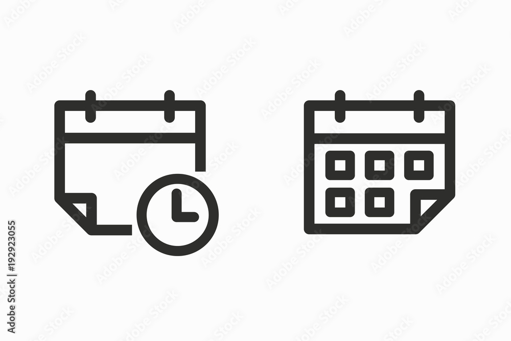 Calendar vector icon. Calendar vector icon.