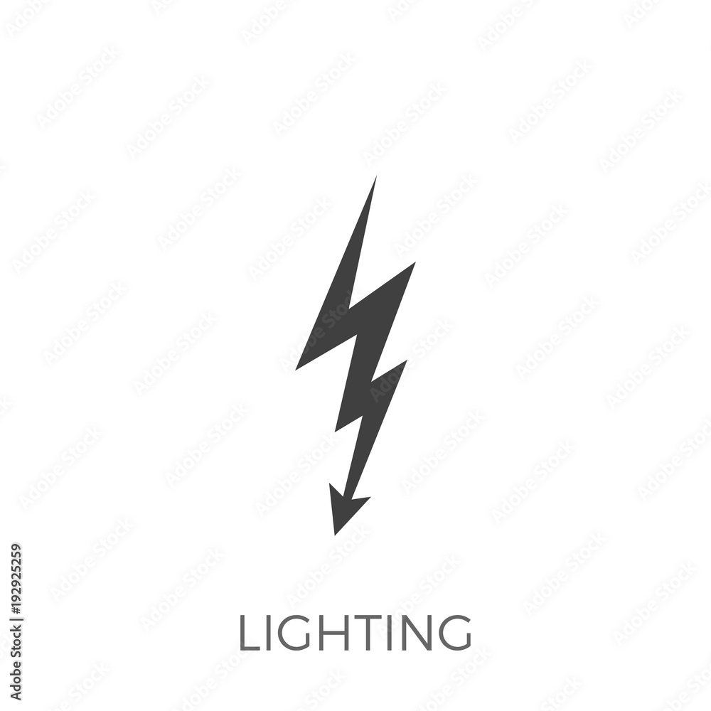 Lightning Vector Icon Lightning Vector Icon