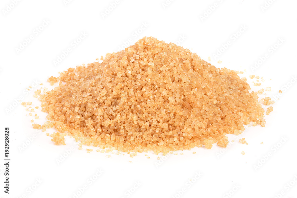brown sugar heap isolated on white background brown sugar heap isolated on white background
