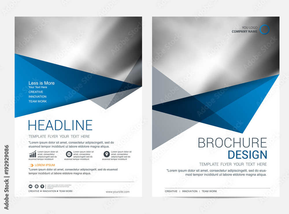 Brochure template flyer design vector background Brochure template flyer design vector background