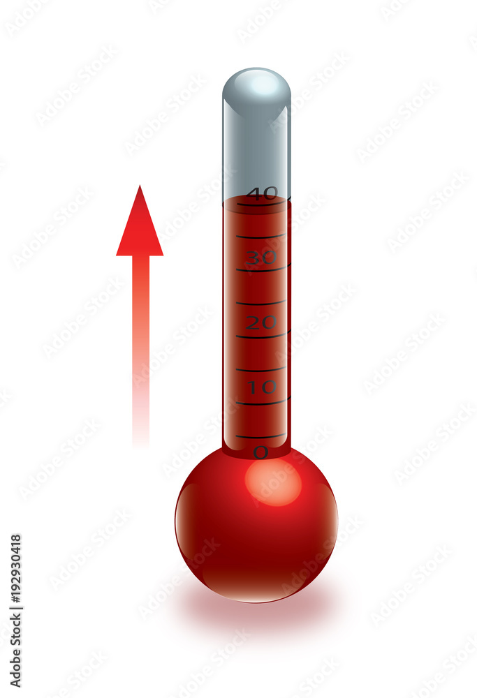 hot temperature with arrow hot temperature with arrow