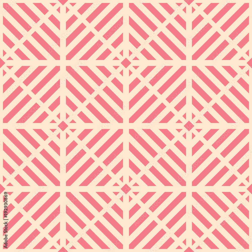 Red and beige geometric ornament. Seamless pattern Red and beige geometric ornament. Seamless pattern