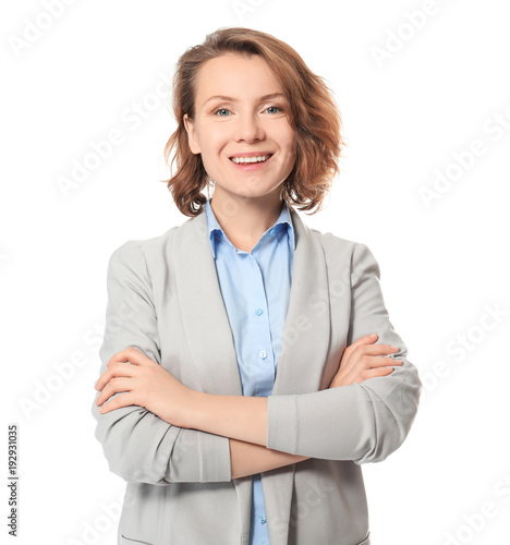 Beautiful real estate agent...