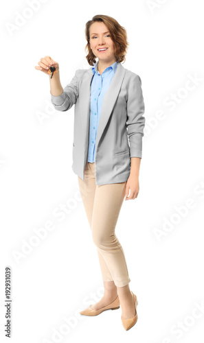 Beautiful real estate agent...